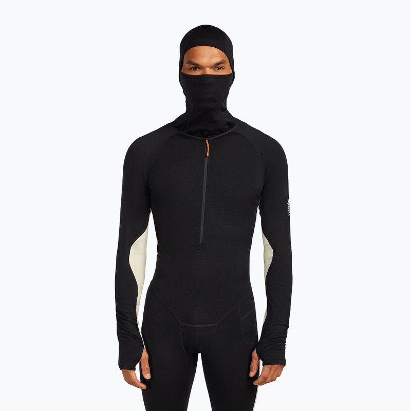 Men's thermal active jumpsuit icebreaker Merino 200 Oasis+ black/undyed/cb 2