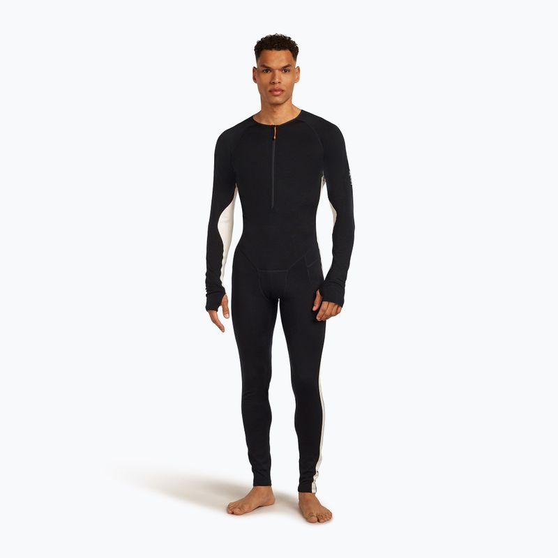 Men's thermal active jumpsuit icebreaker Merino 200 Oasis+ black/undyed/cb 4