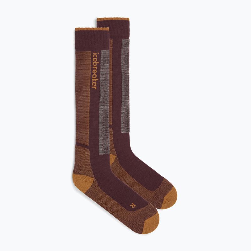 Men's ski socks Icebreaker Merino Ski+ java/trail/seaglass 2