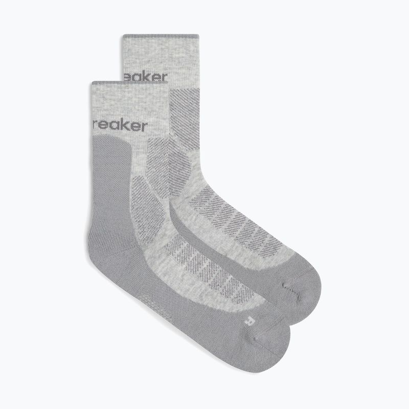 Men's socks icebreaker Merino Hike+ Heavy Crew blizzard heather/alloy 2