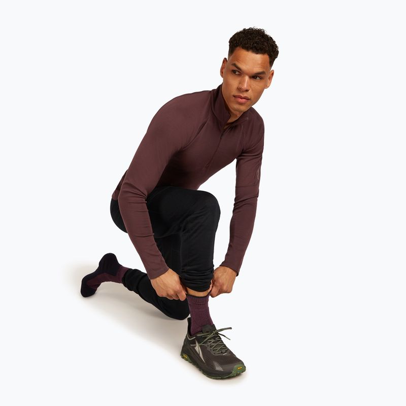 Men's socks icebreaker Merino Hike+ Heavy Crew java/black 4