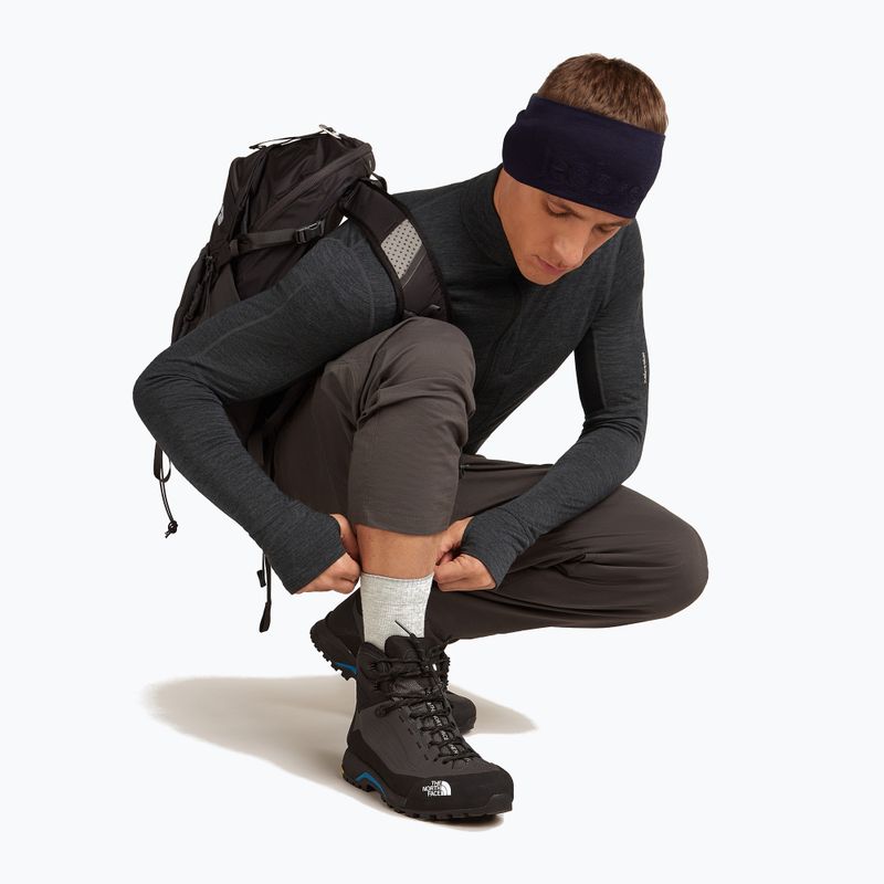Men's Icebreaker Merino Hike+ Light Crew socks blizzard heather/alloy 5