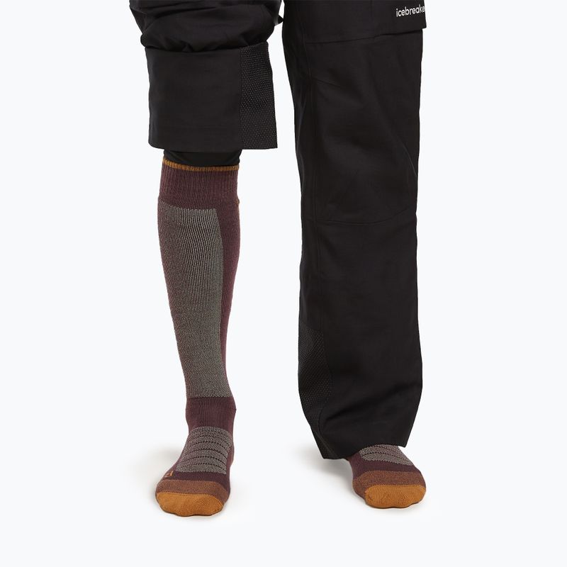 Men's ski socks Icebreaker Merino Ski+ Medium OTC java/trail/seaglass 3