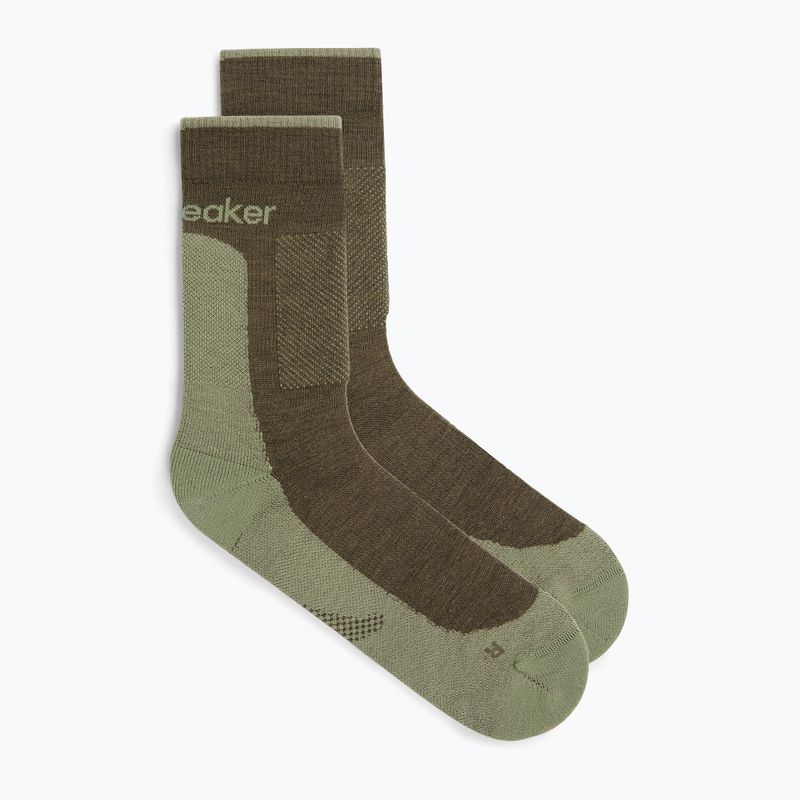 Icebreaker Merino Hike+ Medium Crew men's socks loden/lichen 2
