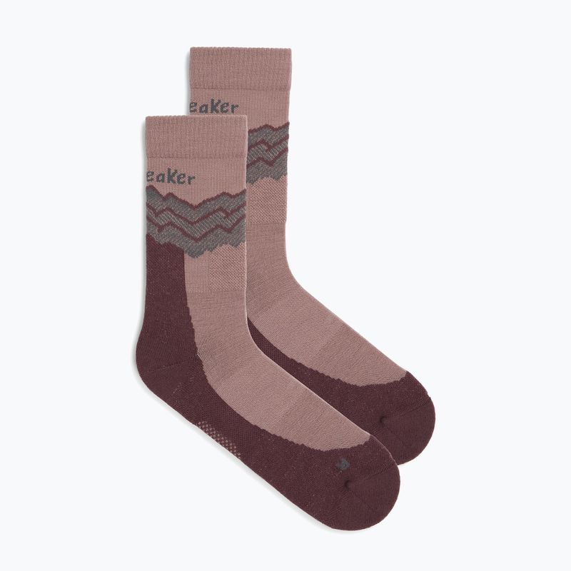 Men's socks icebreaker Merino Hike+ Medium Crew Across the Peaks summit/java/obsidian 2