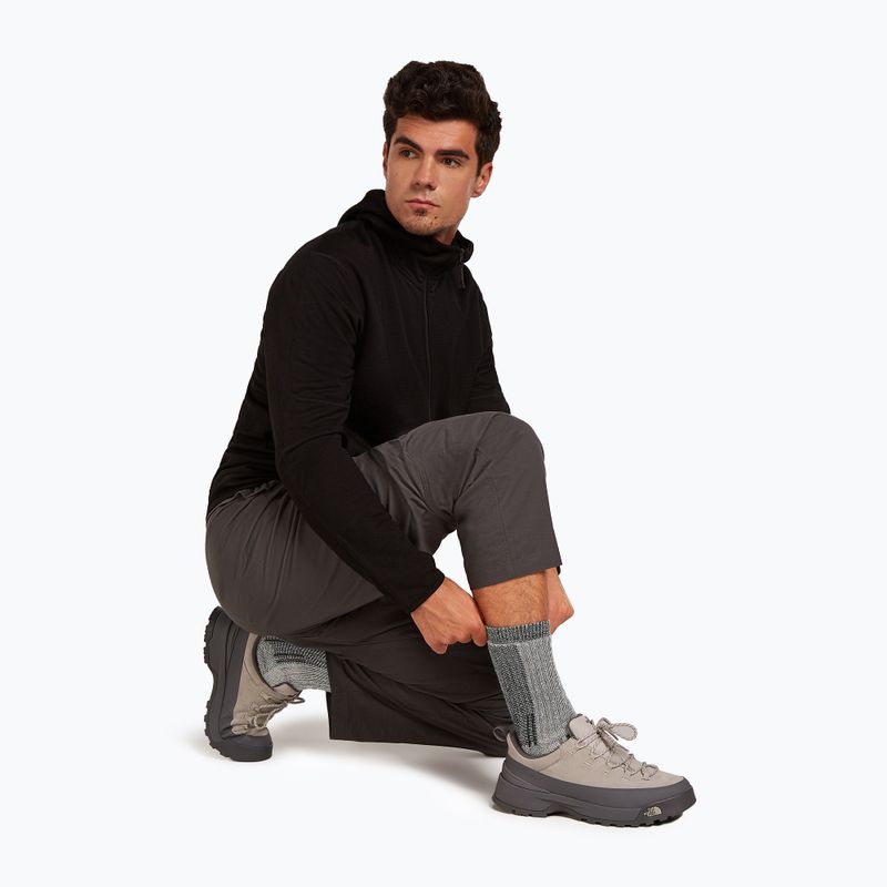 Men's socks icebreaker Merino Hike+ Mountaineer Mid Calf jet heather/black 5