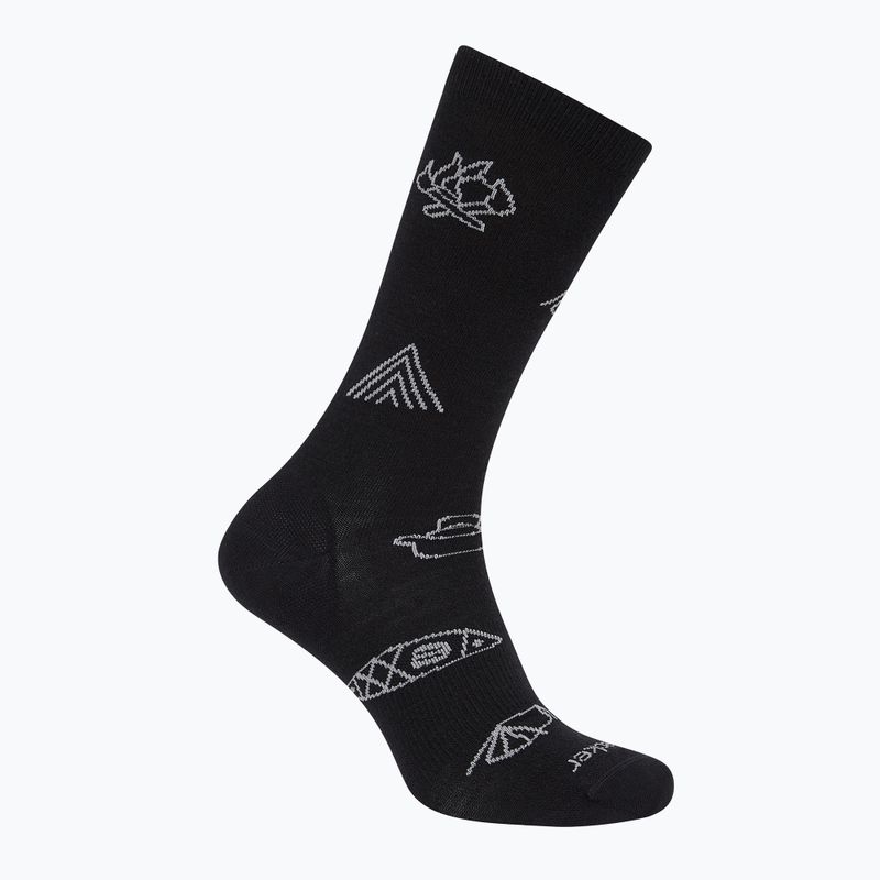 Icebreaker Merino Ultralight Crew Camp Ess black/alloy men's socks
