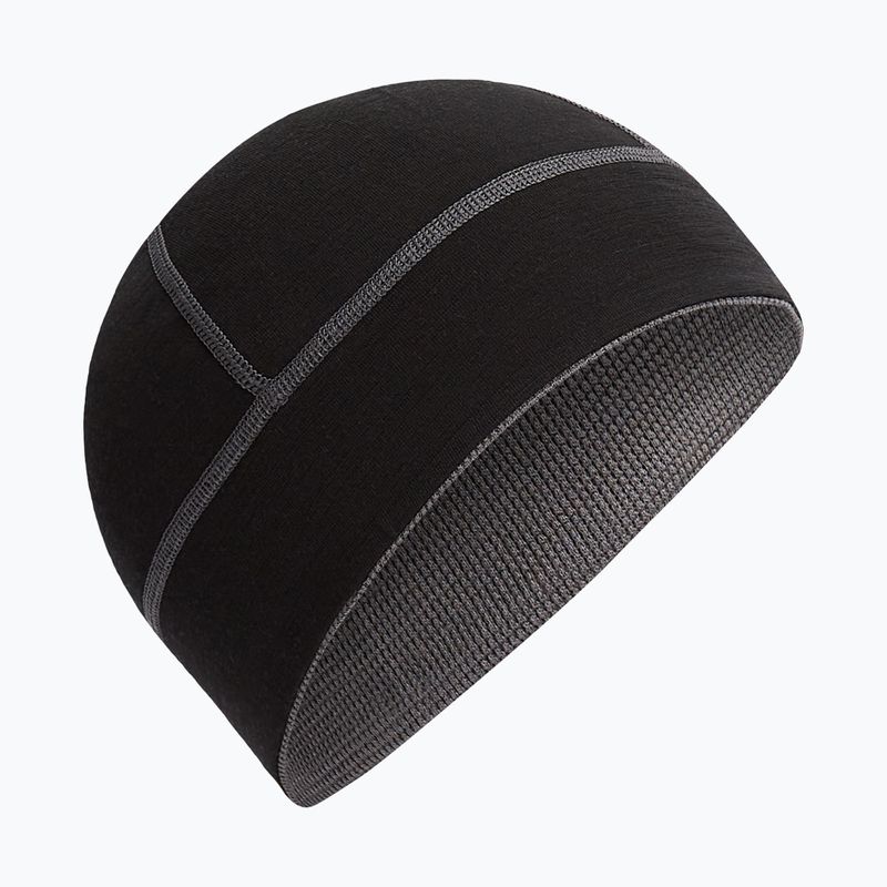 Winter hat icebreaker Merino 260 Waffle Reversible Beanie obsidian/black 2