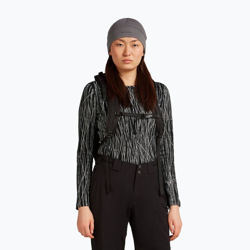 Winter hat icebreaker Merino 260 Waffle Reversible Beanie obsidian/black 5