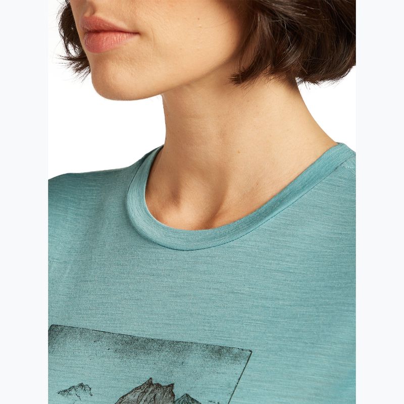 Women's T-shirt icebreaker Merino 150 Tech Lite Terrain hydro 6