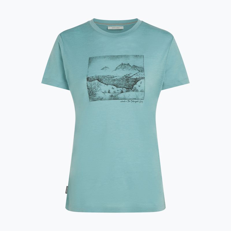 Women's T-shirt icebreaker Merino 150 Tech Lite Terrain hydro 7