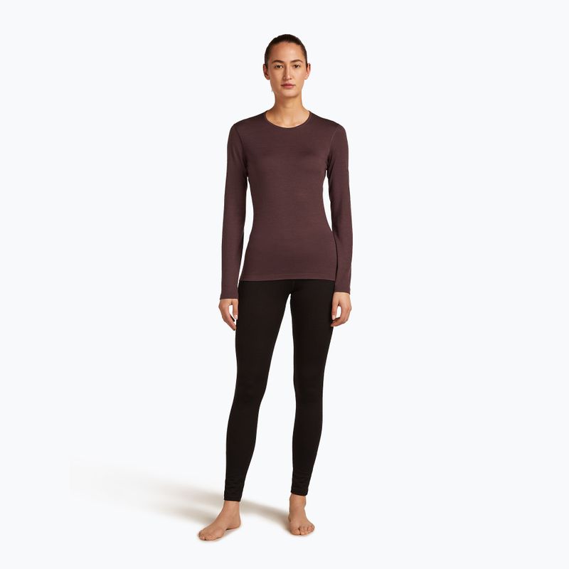 Icebreaker women's thermal longsleeve 200 Oasis Crewe java 2