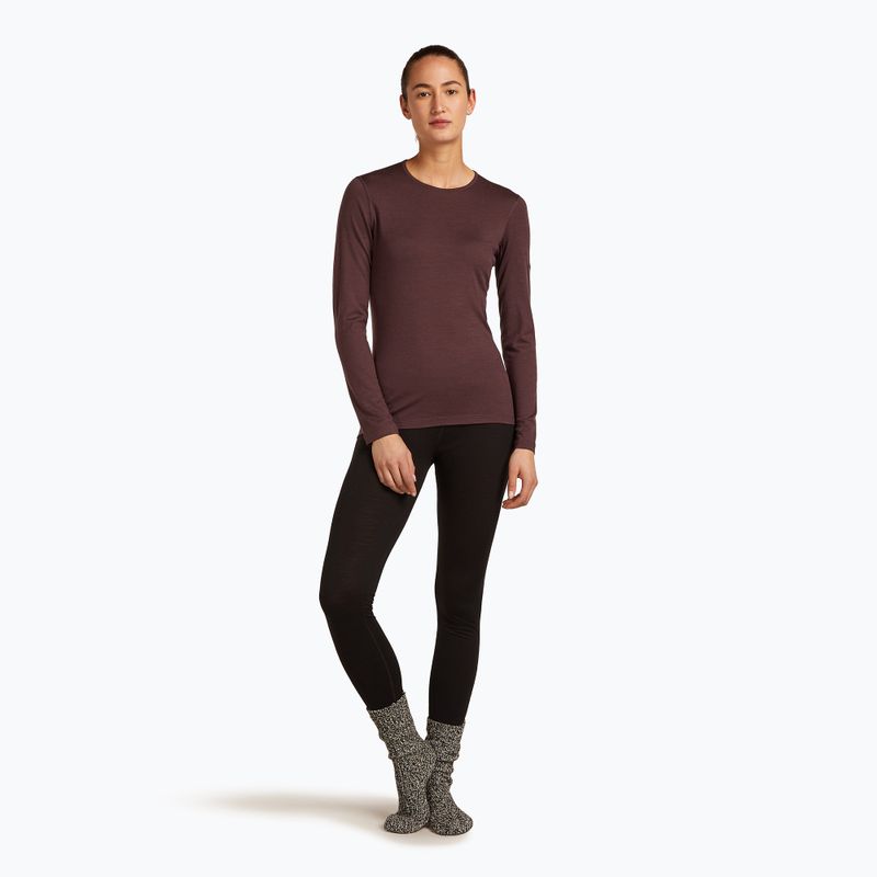 Icebreaker women's thermal longsleeve 200 Oasis Crewe java 5
