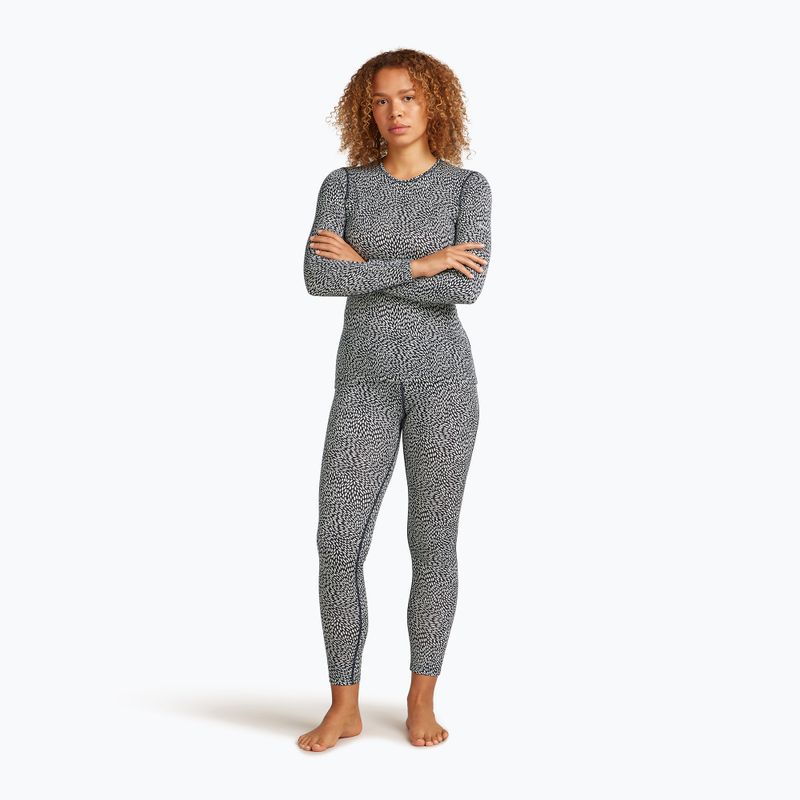 Women's thermal trousers icebreaker Merino 200 Oasis Flock Forms AOP midnight navy/snow 2