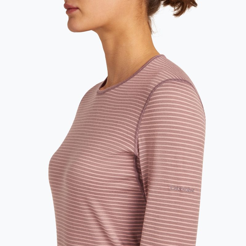 Women's thermal base layer top icebreaker 200 Oasis Crewe summit/blush/s 5
