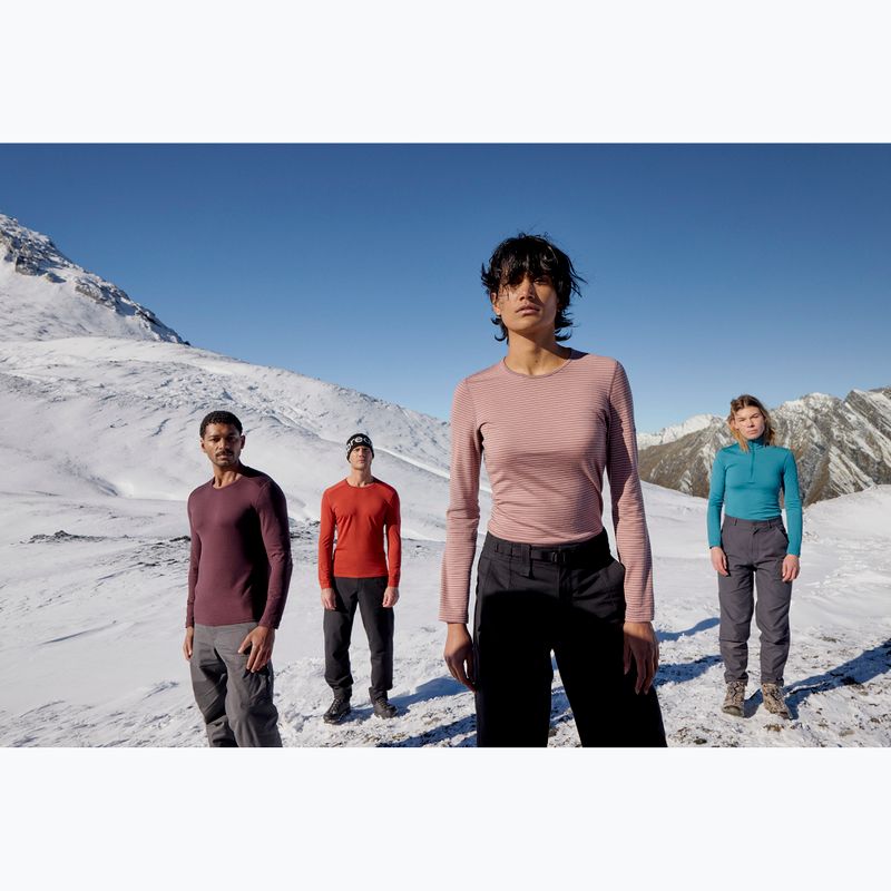 Women's thermal base layer top icebreaker 200 Oasis Crewe summit/blush/s 9