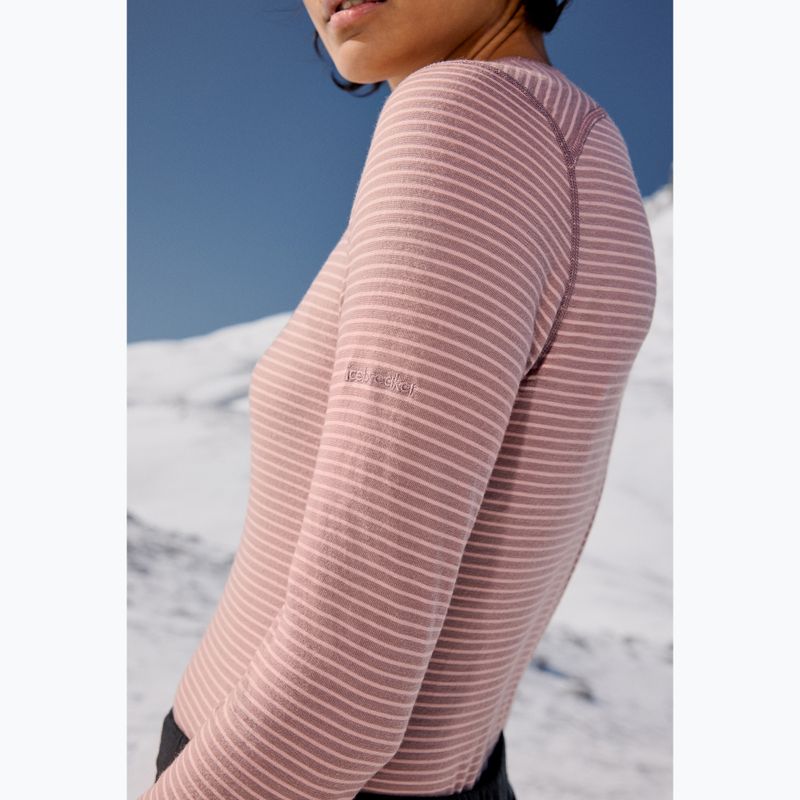 Women's thermal base layer top icebreaker 200 Oasis Crewe summit/blush/s 14