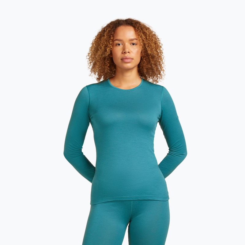 Icebreaker women's thermal longsleeve 200 Oasis Crewe topaz