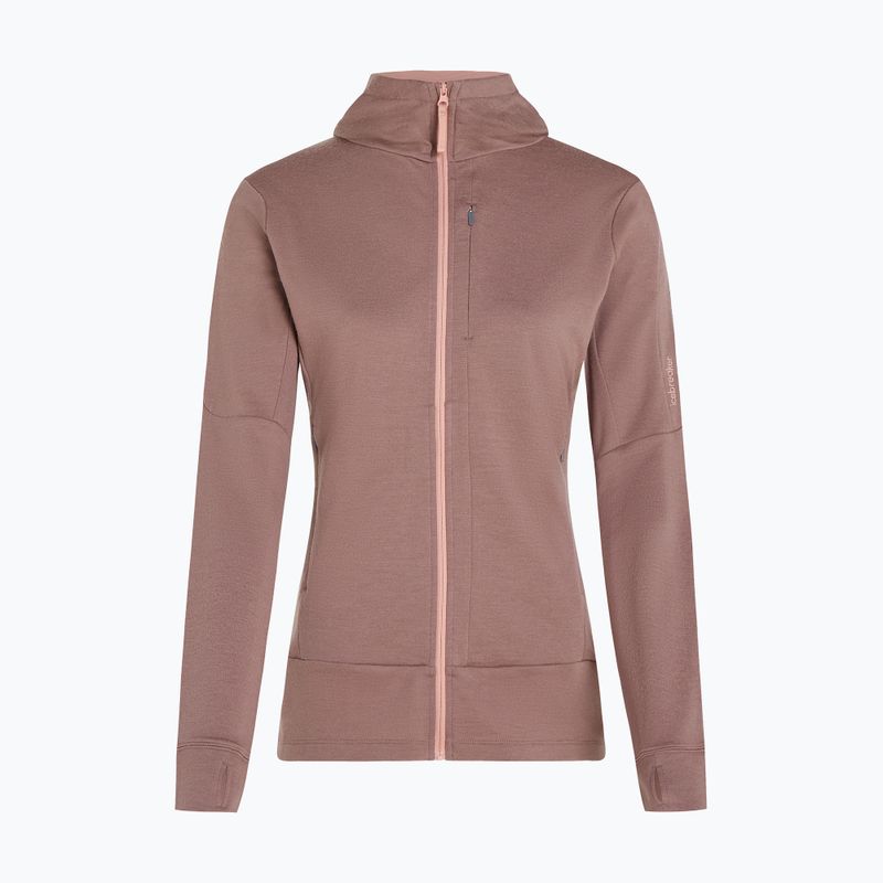Icebreaker women's Merino 260 Quantum IV Zip Hoodie summit/blush 11
