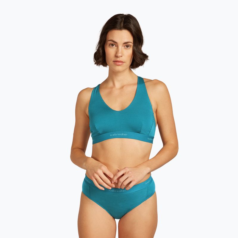 Thermal bra icebreaker Merino 125 Cool-Lite Sprite Racerback topaz 2