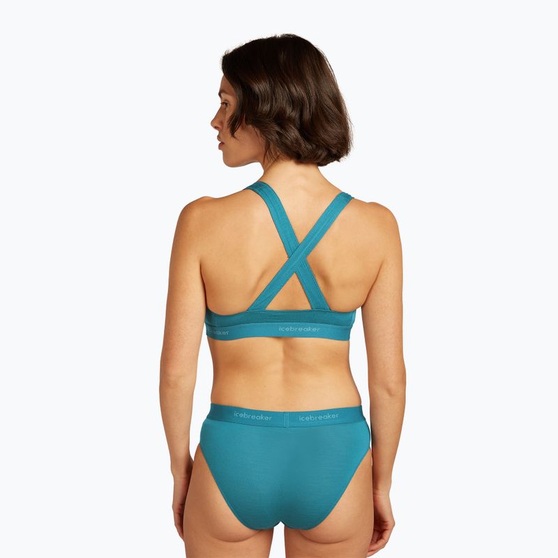 Thermal bra icebreaker Merino 125 Cool-Lite Sprite Racerback topaz 4