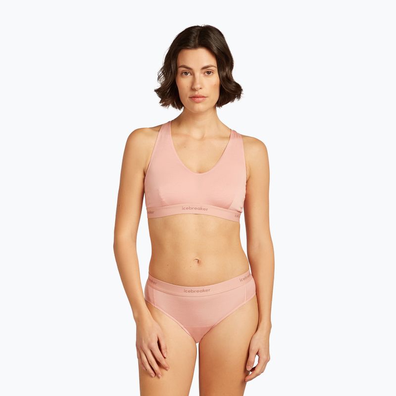 Icebreaker Merino 125 Cool-Lite Sprite Racerback blush thermal bra 2