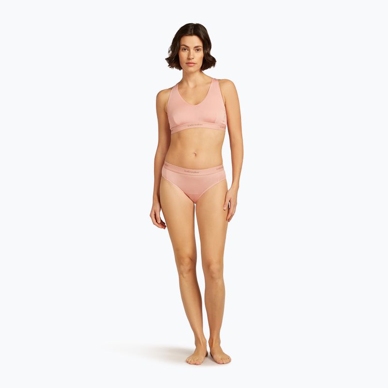 Icebreaker Merino 125 Cool-Lite Sprite Racerback blush thermal bra 3