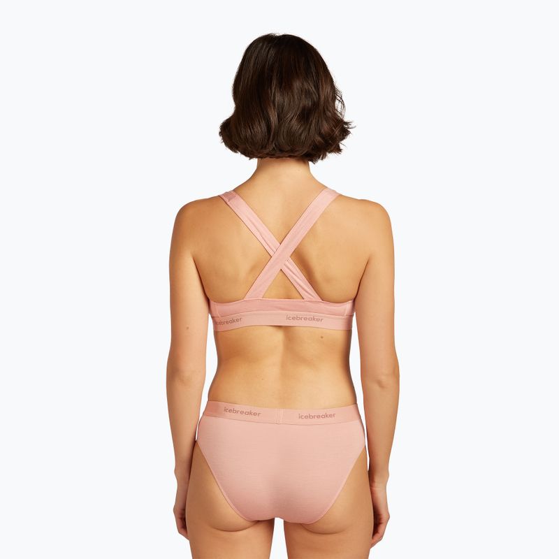 Icebreaker Merino 125 Cool-Lite Sprite Racerback blush thermal bra 4
