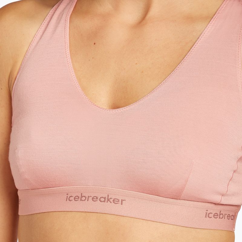Icebreaker Merino 125 Cool-Lite Sprite Racerback blush thermal bra 6