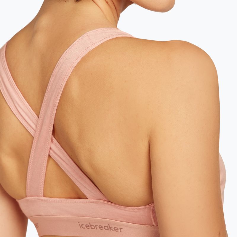 Icebreaker Merino 125 Cool-Lite Sprite Racerback blush thermal bra 7