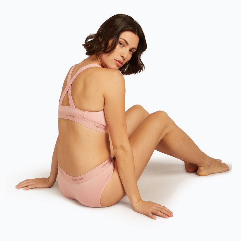 Icebreaker Merino 125 Cool-Lite Sprite Racerback blush thermal bra 8
