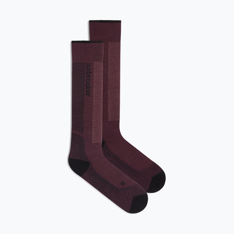 Women's ski socks Icebreaker Merino Ski+ Light OTC java/black/summit 2