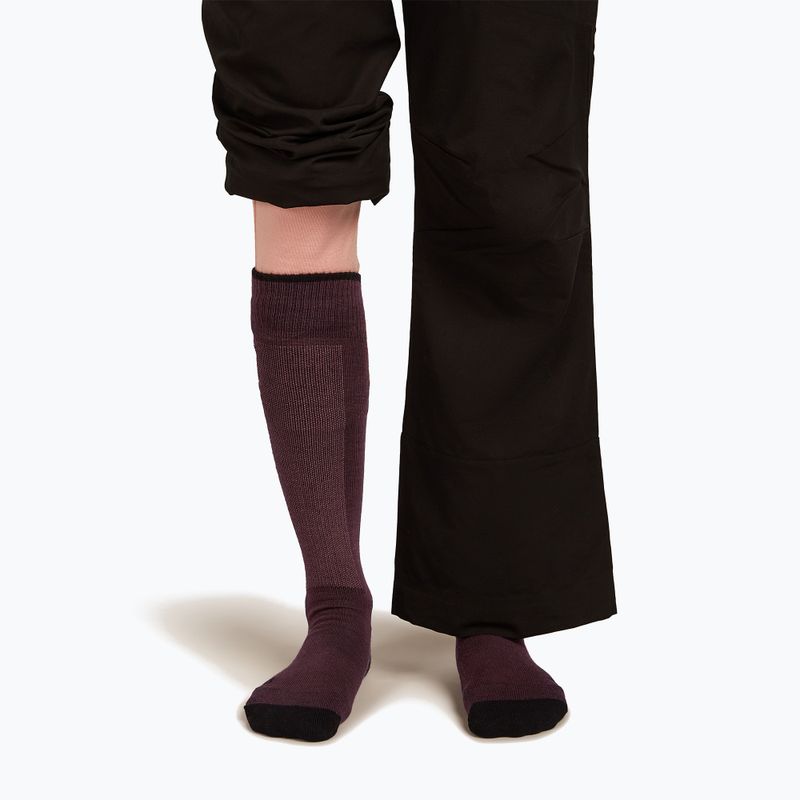 Women's ski socks Icebreaker Merino Ski+ Light OTC java/black/summit 3