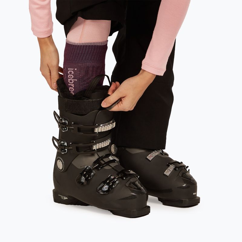 Women's ski socks icebreaker Merino Ski+ Medium OTC Mountain Contour java/blush/summit 5