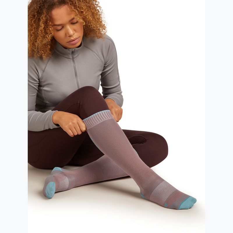 Women's ski socks icebreaker Merino Ski+ Ultralight OTC summit/hydro 4