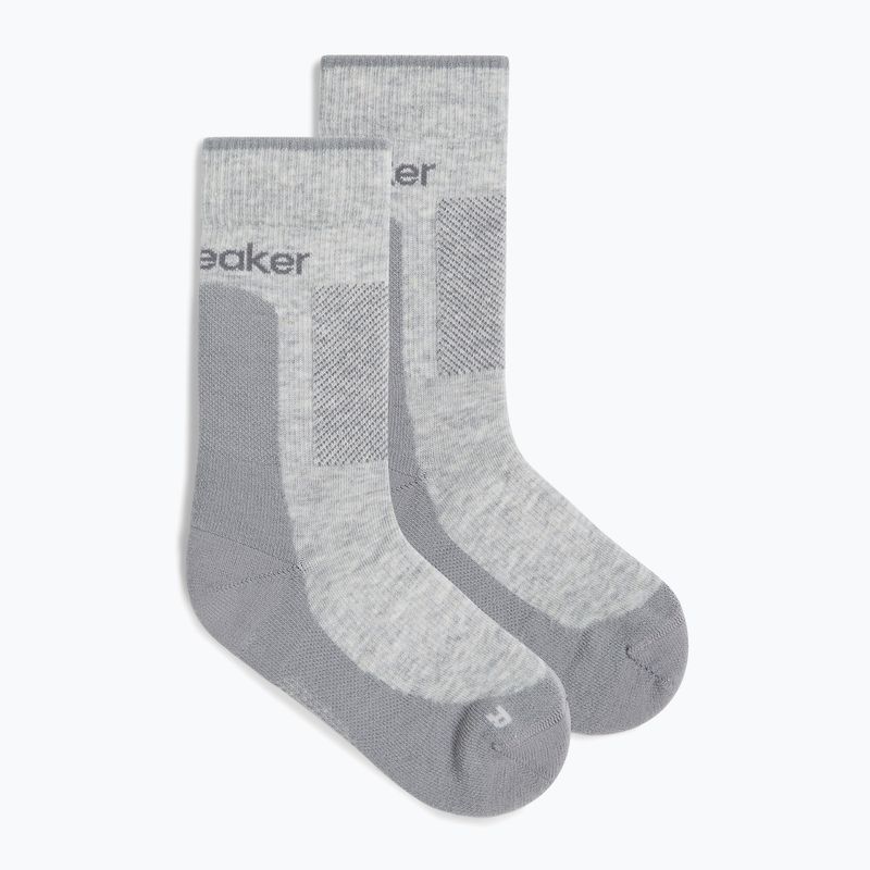 Icebreaker women's socks Merino Hike+ Medium Crew blizzard heather/alloy 2