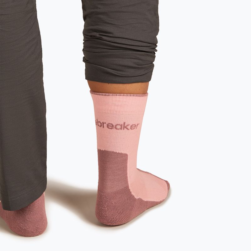 Women's socks icebreaker Merino Hike+ Light Crew blush/summit 5