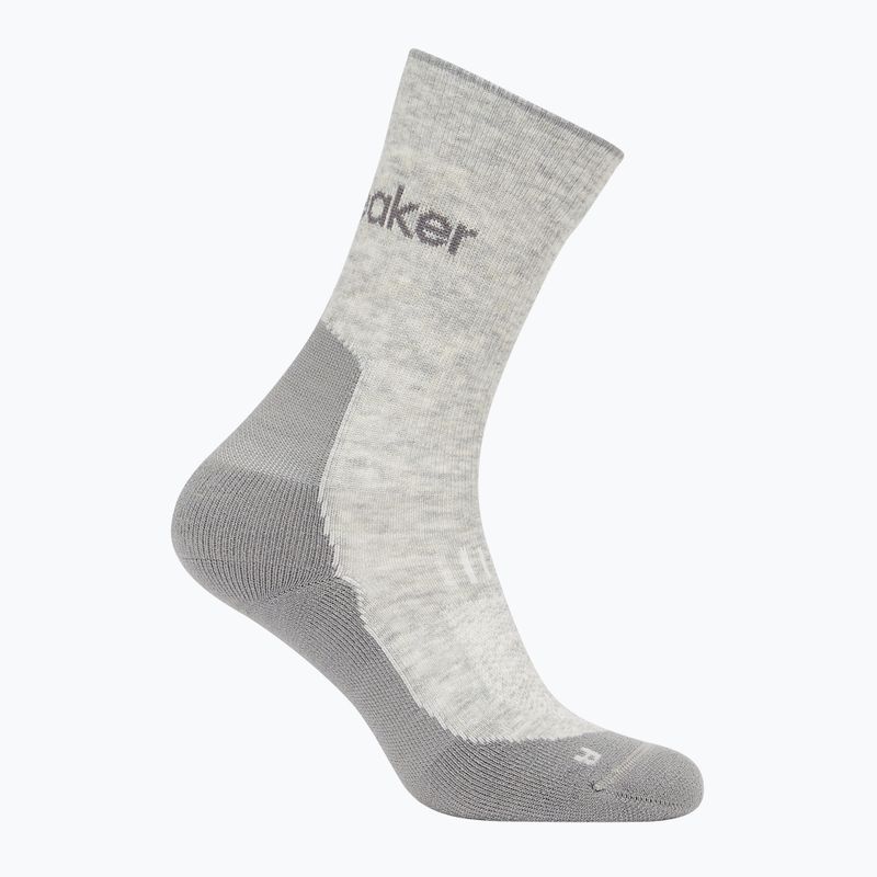 Icebreaker women's socks Merino Hike+ Light Crew blizzard heather/alloy