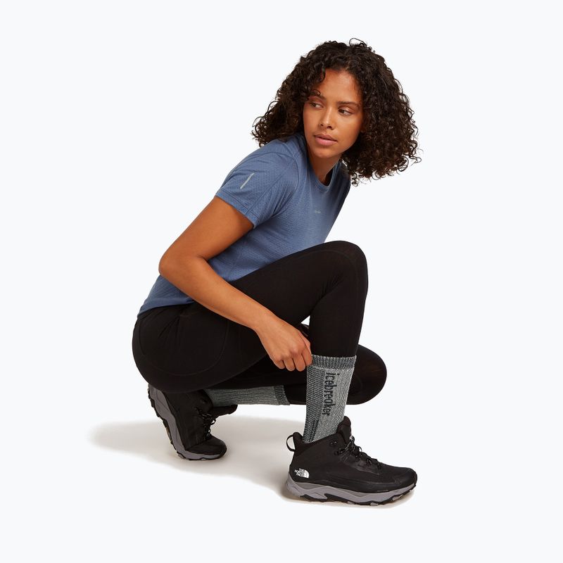 Women's socks Icebreaker Merino Hike+ Mountaineer Mid Calf jet heather/black 5
