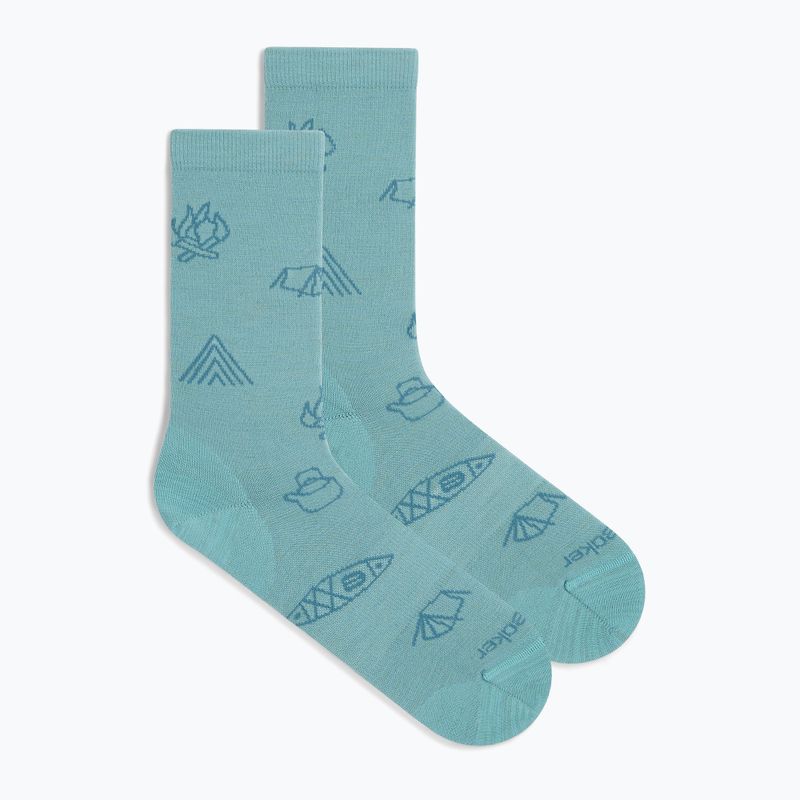 Women's socks icebreaker Merino Ultralight Crew Camp Ess hydro/topaz 2