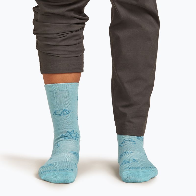 Women's socks icebreaker Merino Ultralight Crew Camp Ess hydro/topaz 4