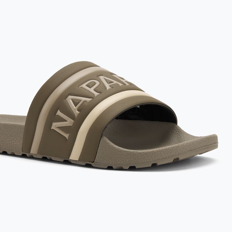 Napapijri men's flip-flops NP0A4IQV dark olive 2 7