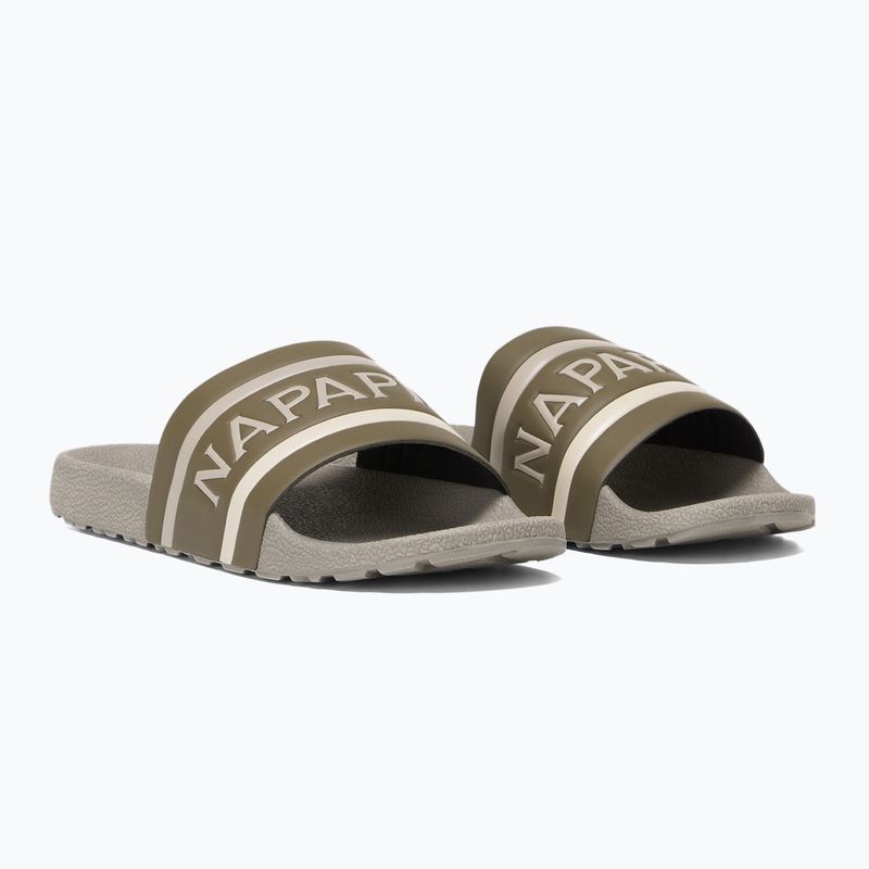 Napapijri men's flip-flops NP0A4IQV dark olive 2 4