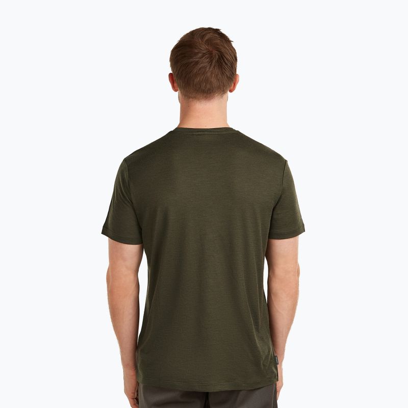 Men's trekking T-shirt icebreaker Merino 150 Tech Lite III dark loden 3