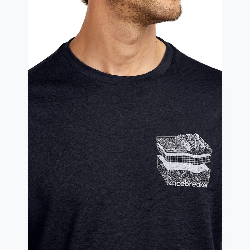 Men's T-shirt icebreaker Merino 150 Tech Lite Evolving Lay Tee midnight navy 5