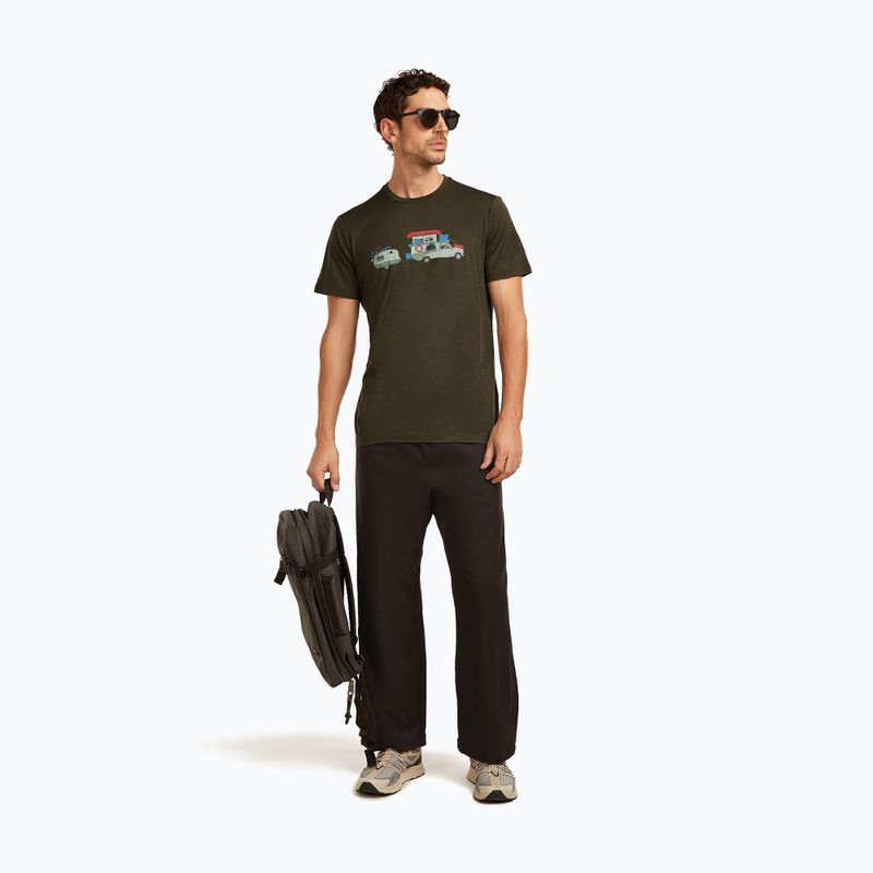 Men's T-shirt icebreaker Merino 150 Tech Lite Transportage Tee dark loden 4