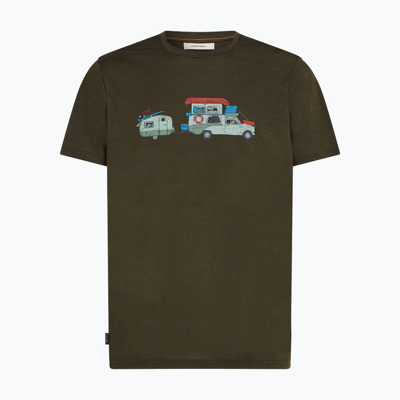Men's T-shirt icebreaker Merino 150 Tech Lite Transportage Tee dark loden 7