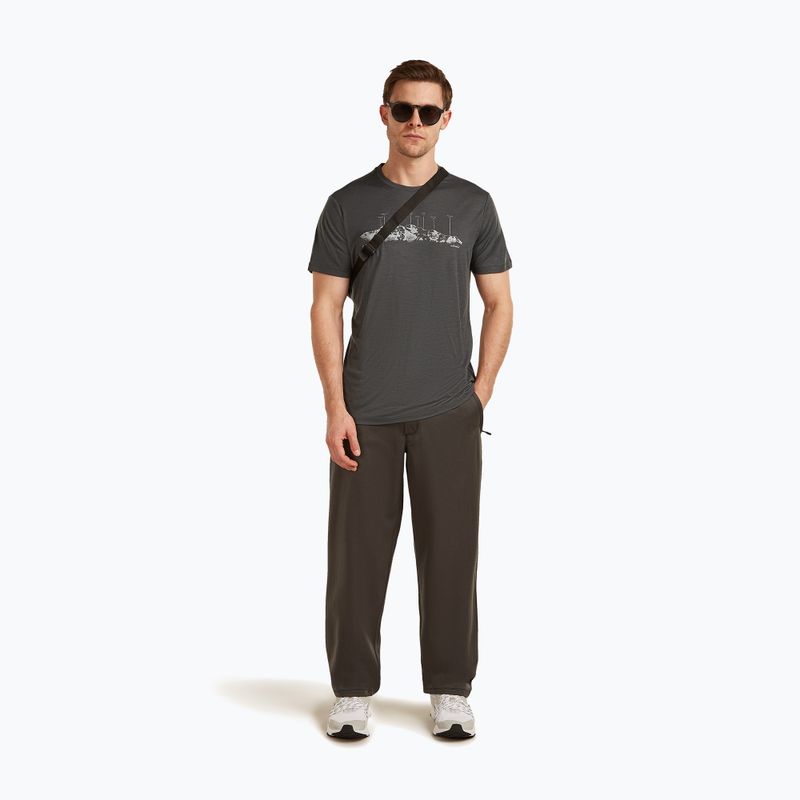 Men's T-shirt icebreaker Merino 150 Tech Lite The Peaks obsigian 4