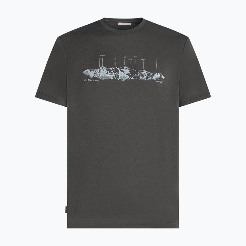 Men's T-shirt icebreaker Merino 150 Tech Lite The Peaks obsigian 7