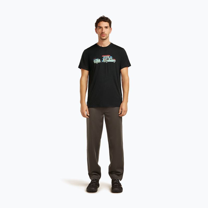 Men's T-shirt icebreaker Merino 150 Tech Lite Transportage Tee black 2